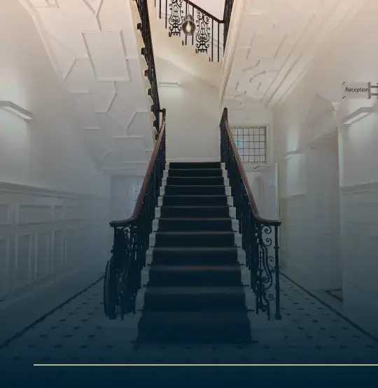 Staircase at Lumen Health Assessments Harley Street